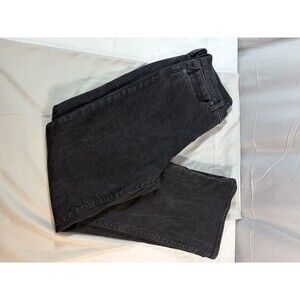 GAP Jeans Womens 14/32R 70s Flare Black Denim Flare Jeans, EUC